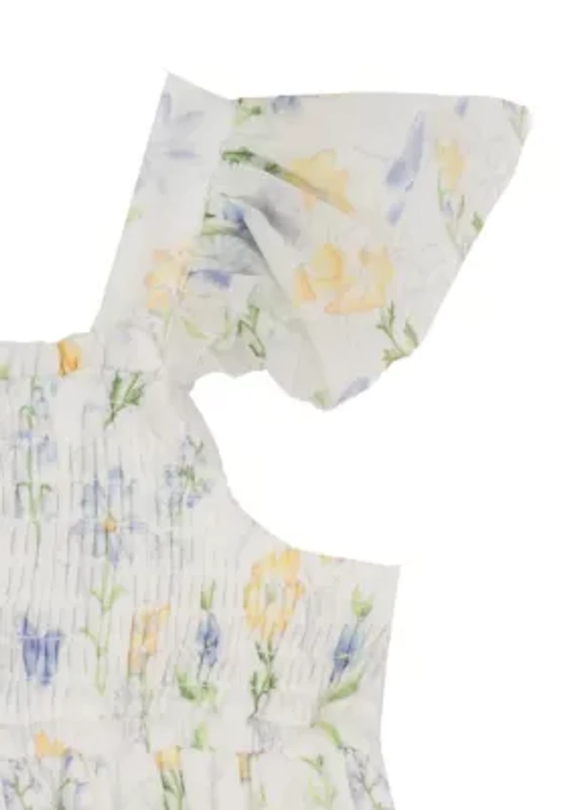 Baby Girls Floral Mesh Dress