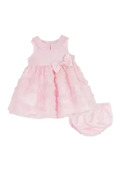 Baby Girls Floral Soutache Dress