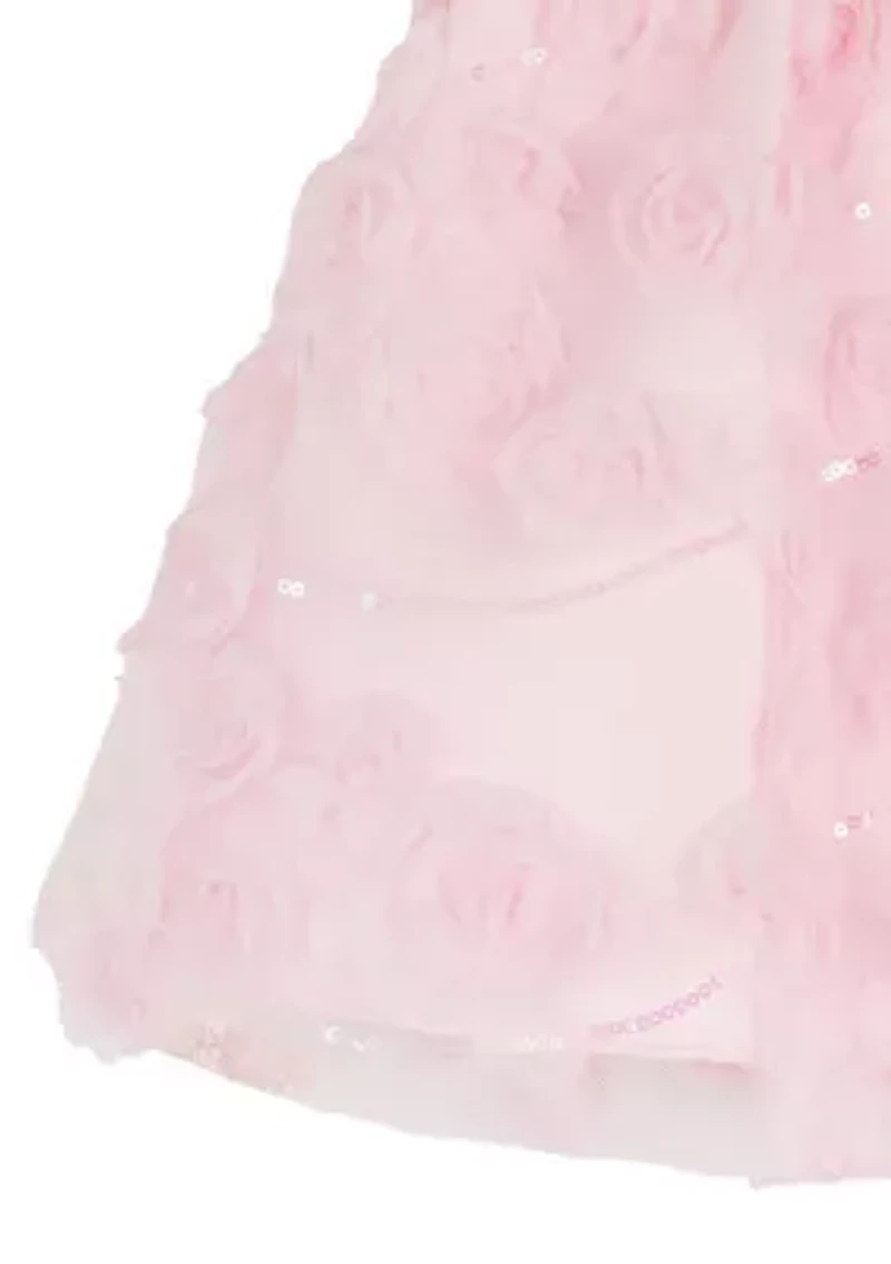 Baby Girls Floral Soutache Dress