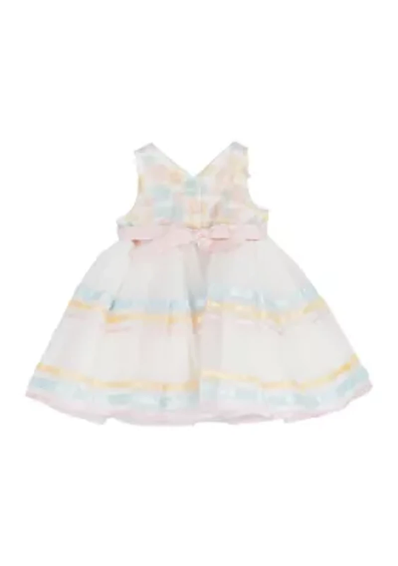 Baby Girls 3D Flower Mesh Dress