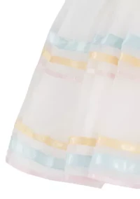 Baby Girls 3D Flower Mesh Dress