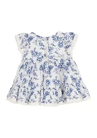 Baby Girls Toile Printed Dress