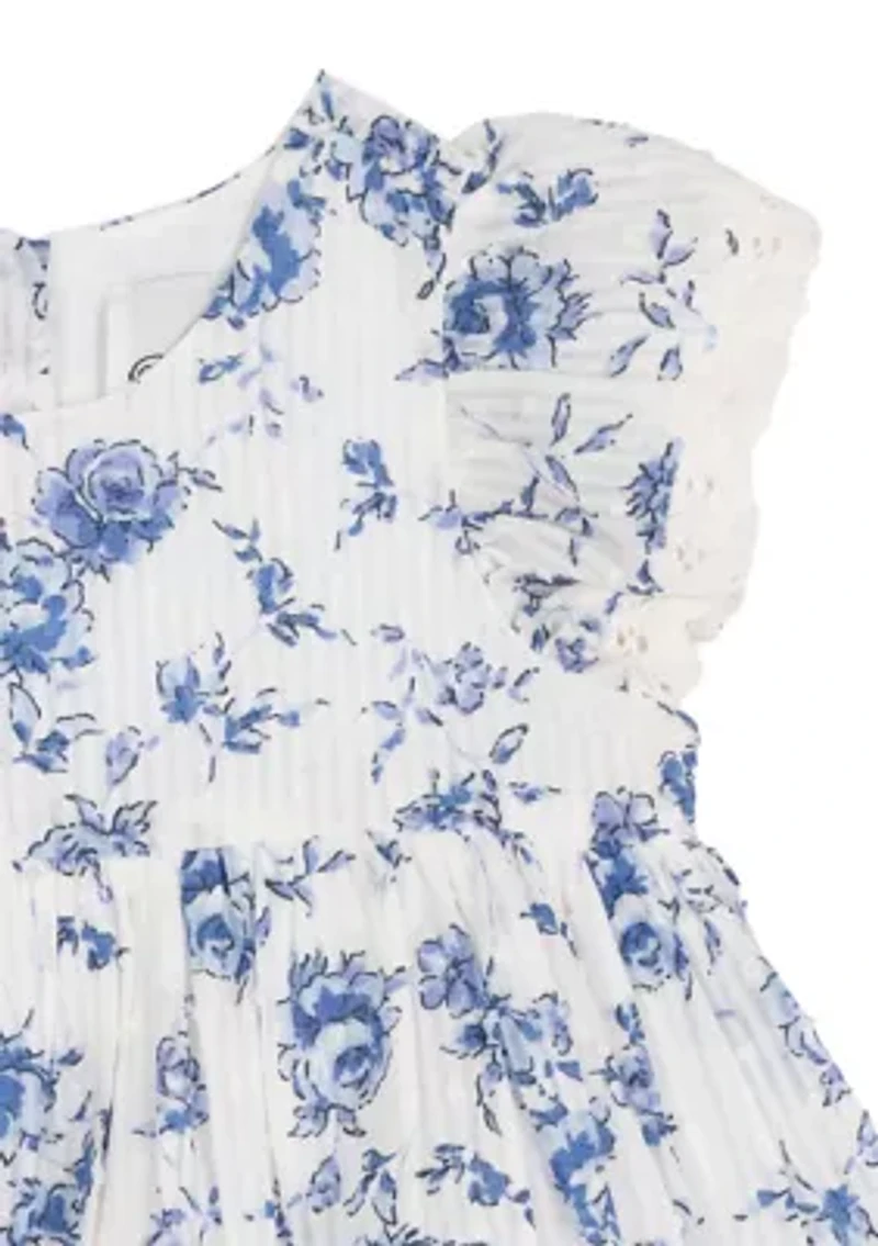 Baby Girls Toile Printed Dress