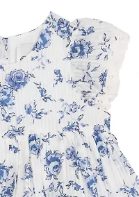 Baby Girls Toile Printed Dress