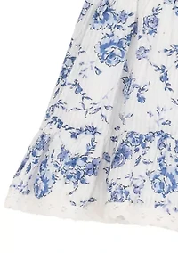 Baby Girls Toile Printed Dress