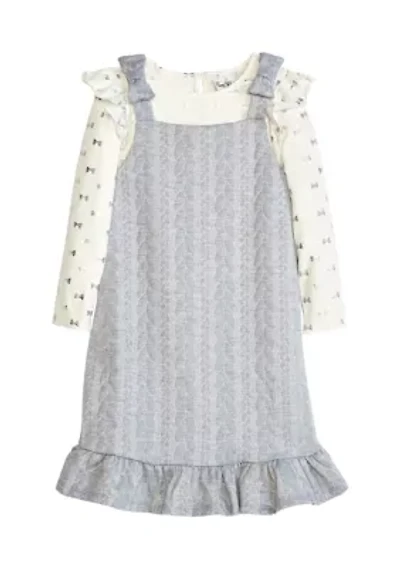 Girls 7-16 Bow Jumper Dress