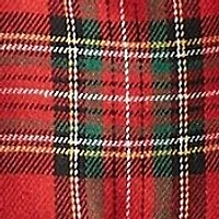 Toddler Girls Plaid Twill Crochet Top and Leggings Set