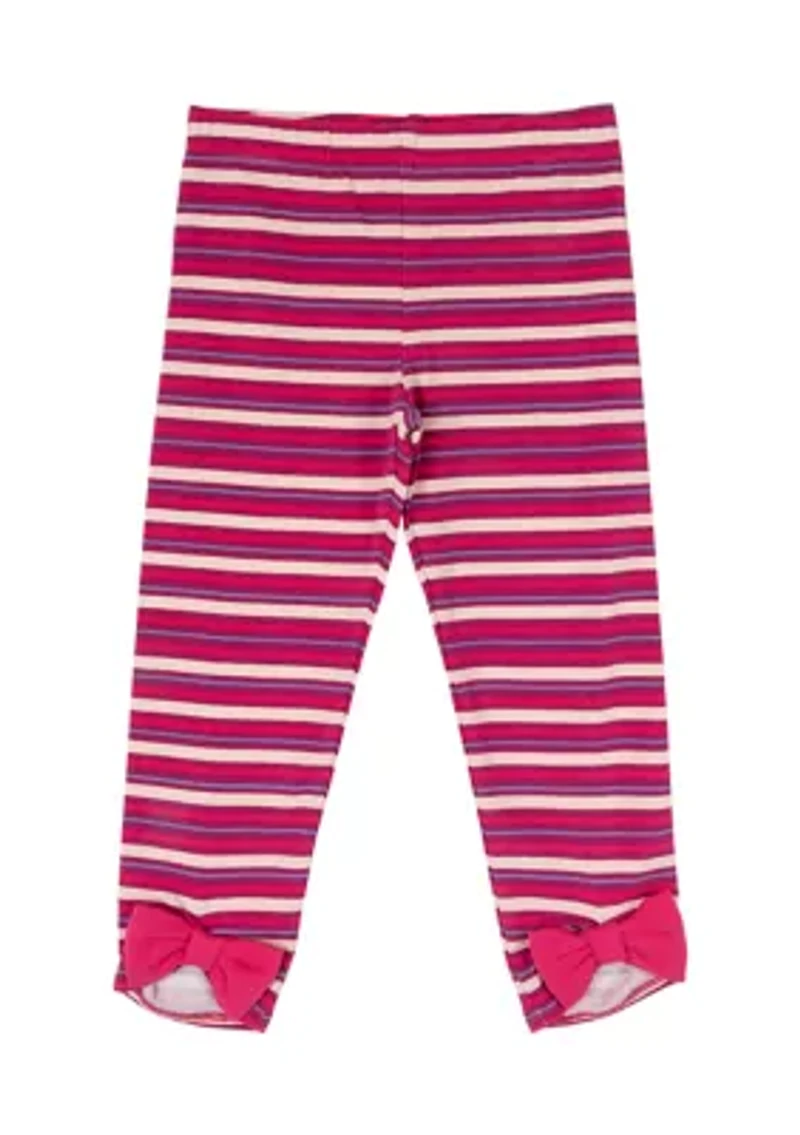 Toddler Girls Striped Leggings