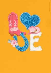 Toddler Girls Love Graphic Top