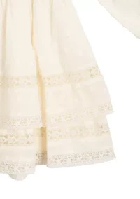Toddler Girls Woven Clip Dot Dress