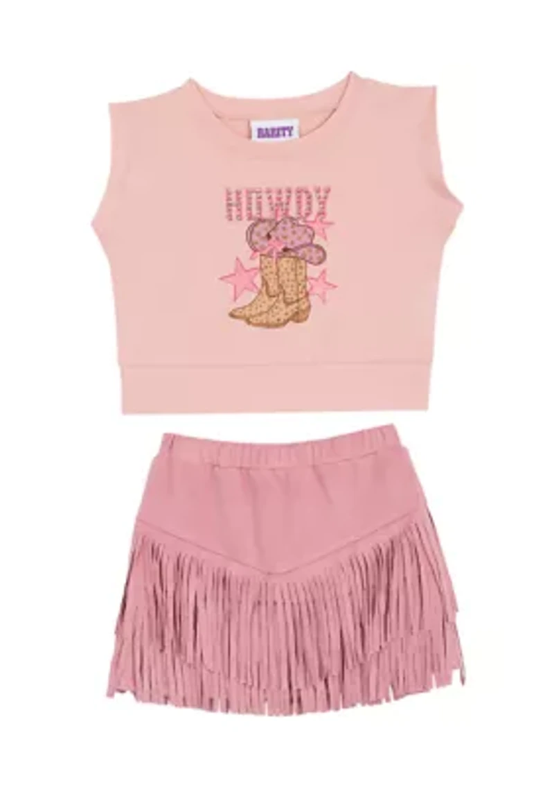 Toddler Girls 2 Piece Howdy Set