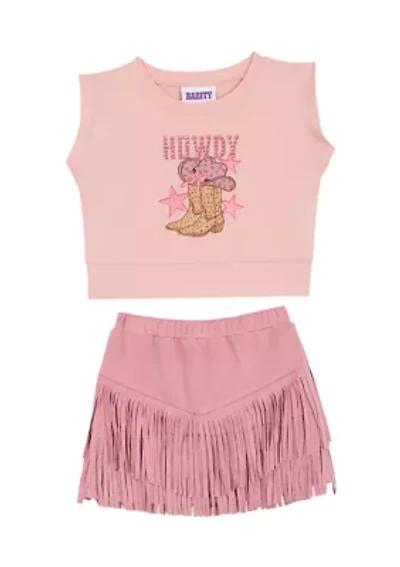 Toddler Girls 2 Piece Howdy Set