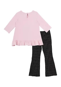 Toddler Girls Dalmatian 2 Piece Appliqué Set
