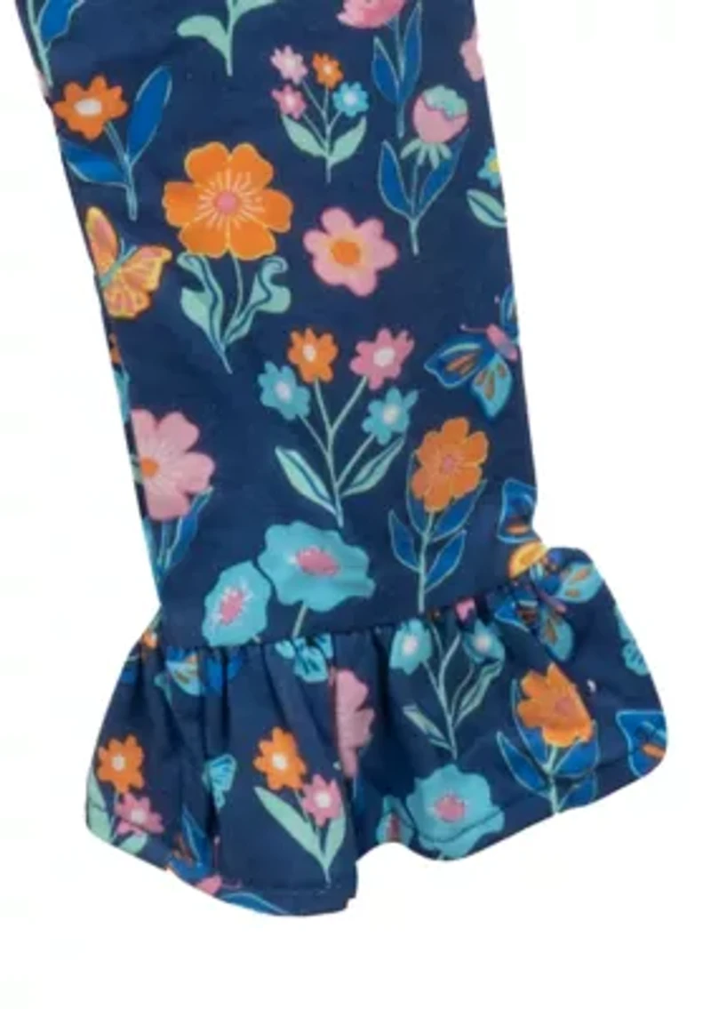 Toddler Girls 2 Piece Giraffe Appliqué Set