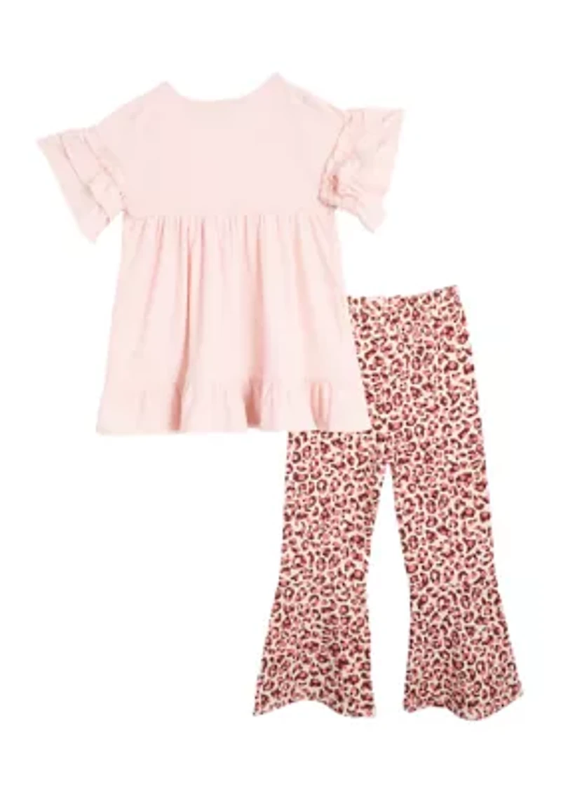 Toddler Girls 2 Piece Animal Print Set