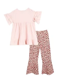 Toddler Girls 2 Piece Animal Print Set