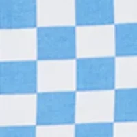 Toddler Girls Short Sleeve Checkerboard Dress with Patches