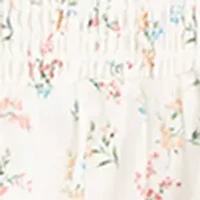 Toddler Girls Printed Woven Top and Pants Set