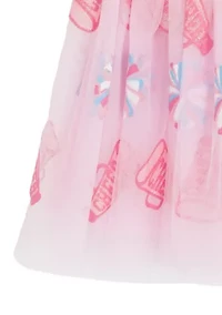 Toddler Girls Touchdown Graphic Sweatshirt and Skirt Set