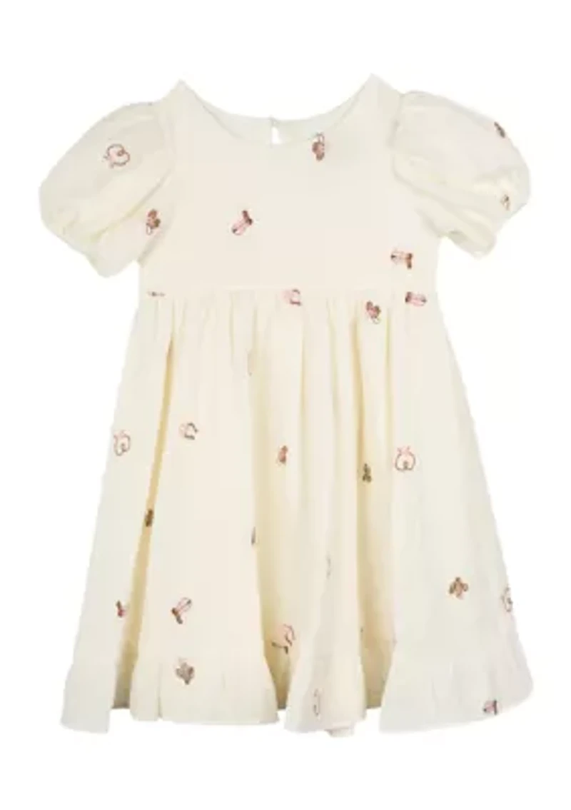 Toddler Girls Western Theme Gauze Dress