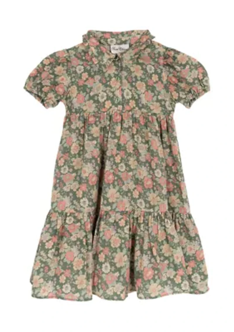 Toddler Girls Floral Printed Dress