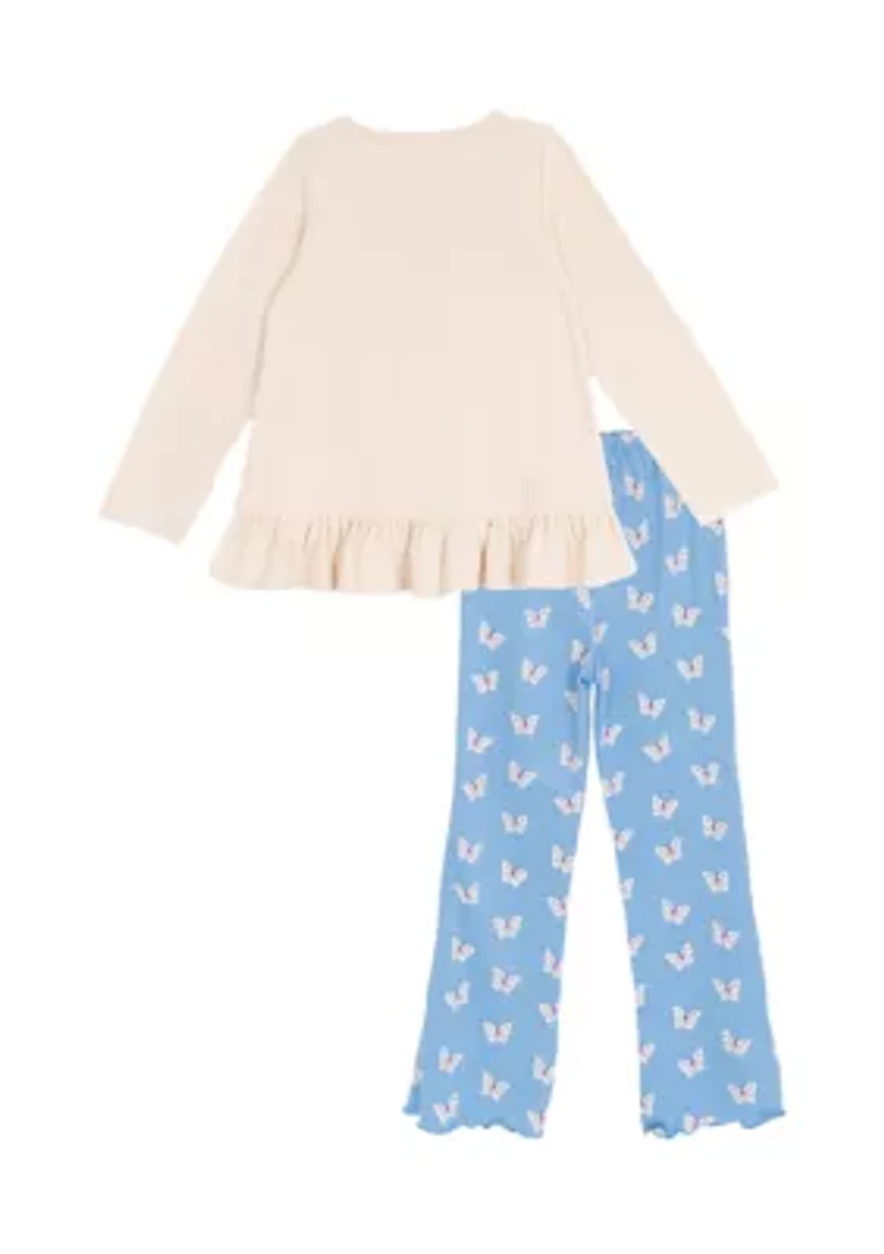 Toddler Girls Love Animal Print Set