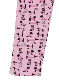 Toddler Girls Doggie Graphic T-Shirt and Printed Leggings Set