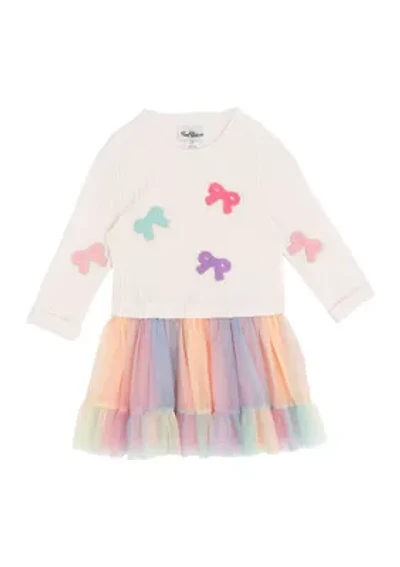 Toddler Girls Bow Tulle Dress