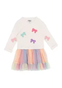 Toddler Girls Bow Tulle Dress