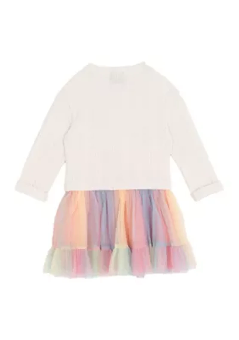 Toddler Girls Bow Tulle Dress