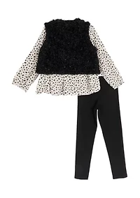 Toddler Girls 3-Piece Vest Set