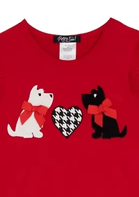Toddler Girls Scottie Dog Set