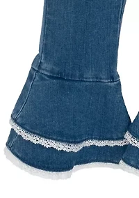 Toddler Girls Howdy Graphic Shirt and Flare Jeans