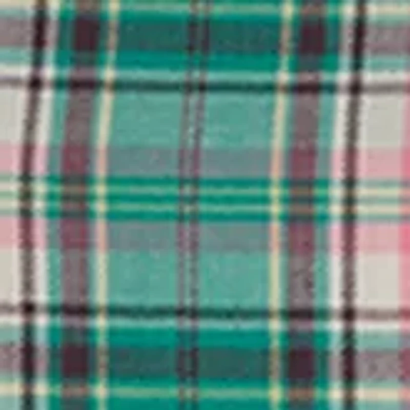 Toddler Girls Long Sleeve Woven Plaid Ruffle Jumper