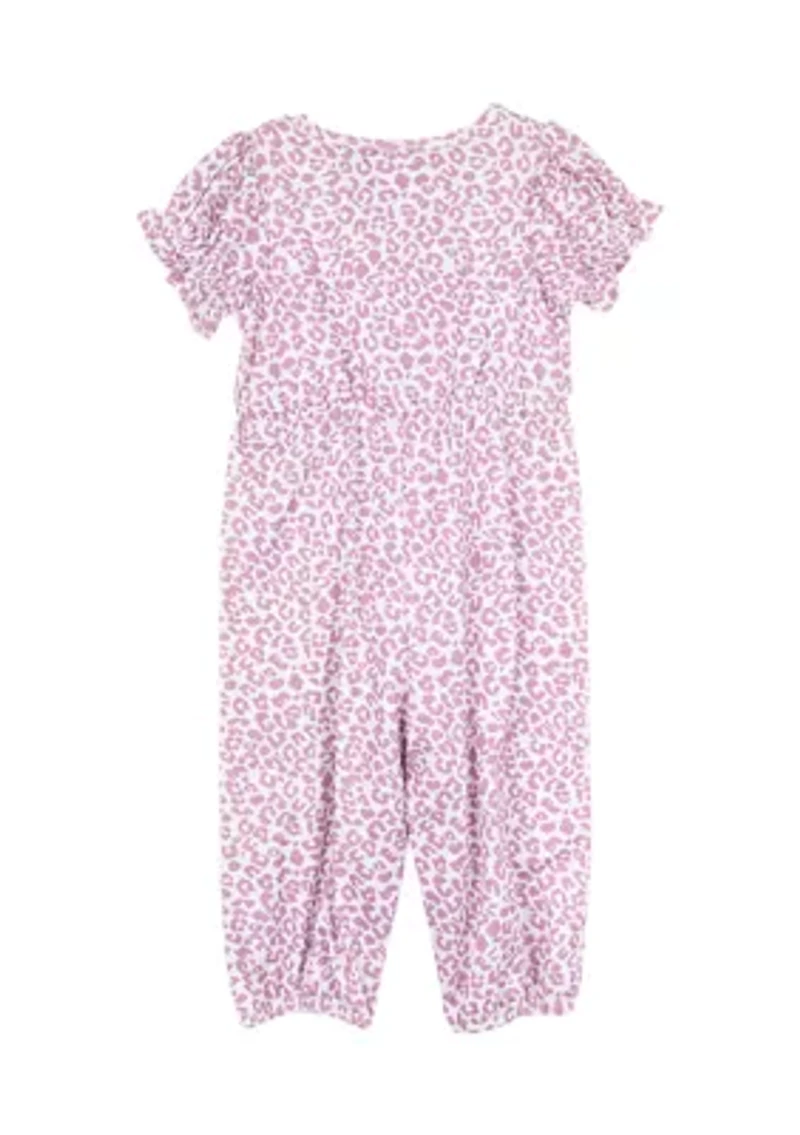 Baby Girls Animal Printed Jumpsuit