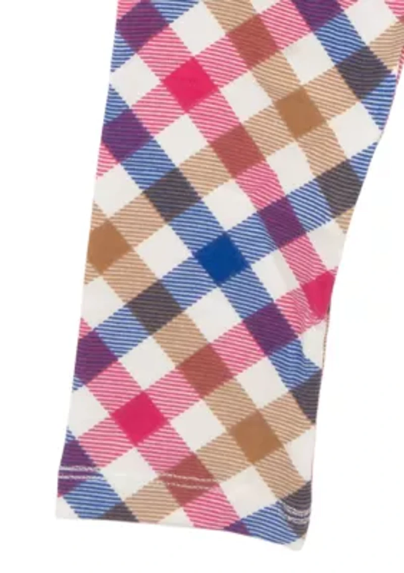 Baby Girls Dog Appliqué Top and Printed Leggings Set