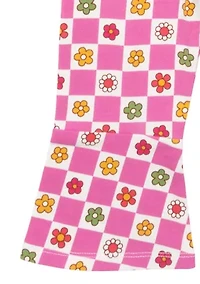 Baby Girls Spread Joy Graphic T-Shirt and Printed Leggings Set