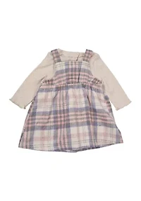 Baby Girls 2 Piece Printed Jumper Dress Set