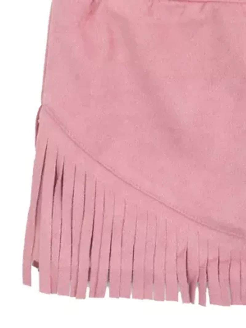 Baby Girls Howdy Graphic Bodysuit and Fringe Skirt Set