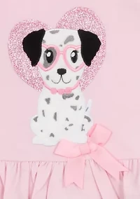 Baby Girls Dalmatian Appliqué Top and Leggings Set