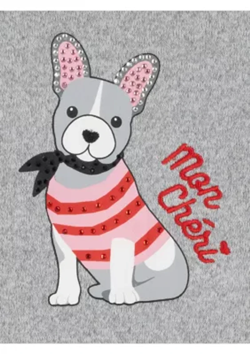 Baby Girls Doggie Graphic T-Shirt and Printed Leggings Set