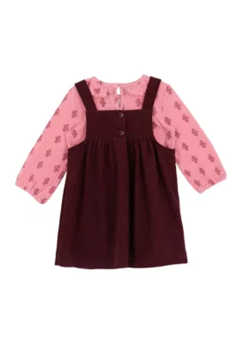 Baby Girls Horse Jumper Dress Set