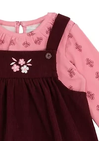 Baby Girls Horse Jumper Dress Set