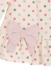 Baby Girls Dot Bow Top and Leggings Set