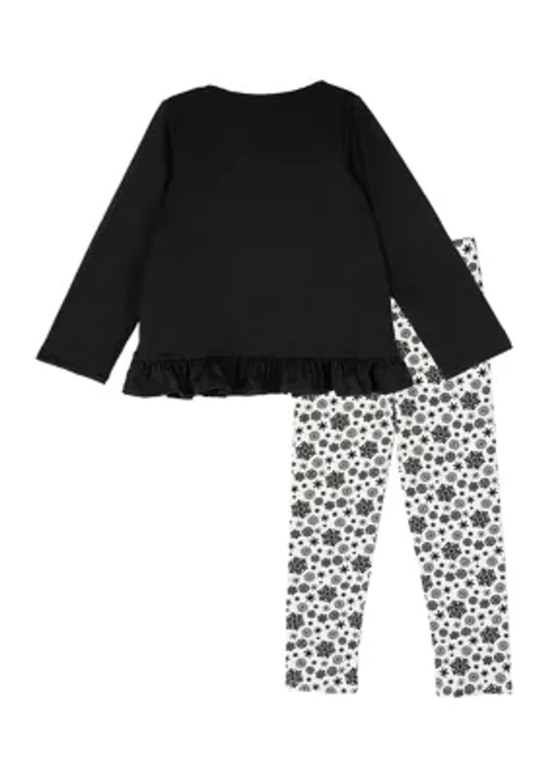 Toddler Girls Magic Graphic T-Shirt and Printed Leggings Set