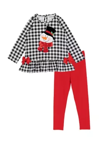Toddler Girls Snowman Set