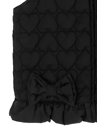 Toddler Girls Puffer Vest Set