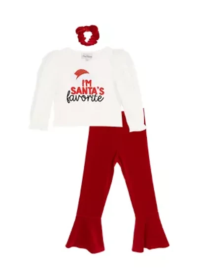 Toddler Girls I'm Santa's Favorite 3-Piece Set
