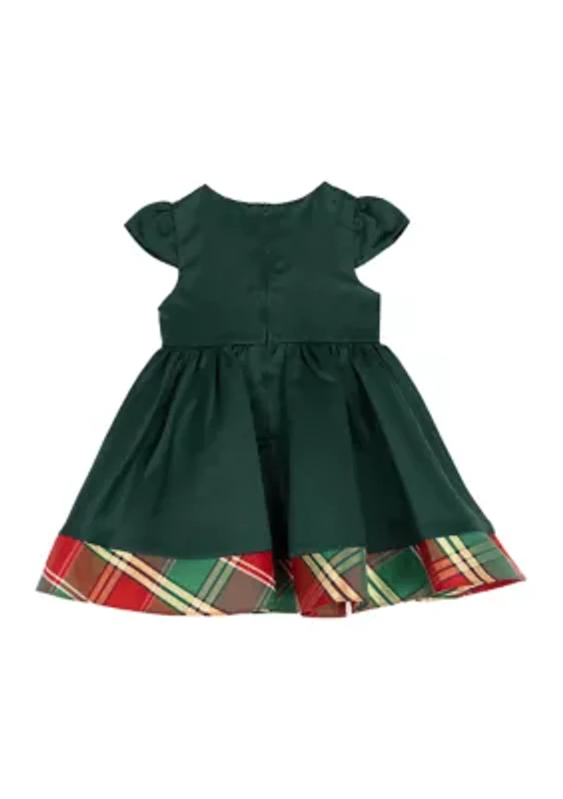 Toddler Girls Satin Cap Sleeve Dress