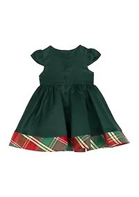 Toddler Girls Satin Cap Sleeve Dress